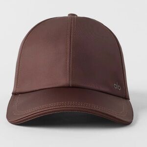 Alo Satin Off Duty Brown Baseball Cap